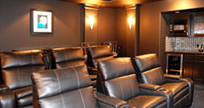 home theater seating plano